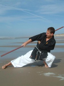 Kobudo am Strand