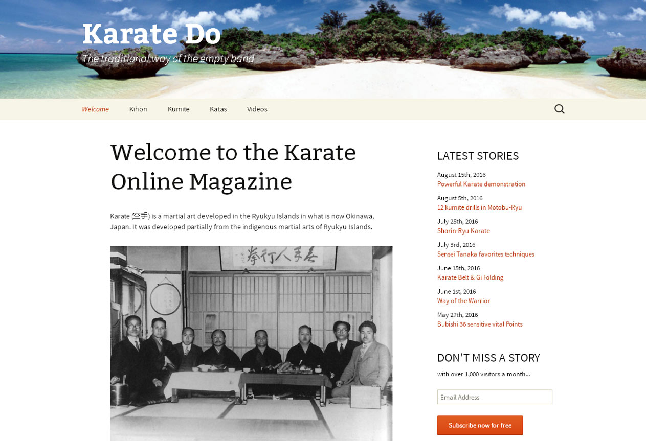 Website von Roman Biehler aus Buchs, Stv. Leiter Karate an der Kampfsportschule Aarau 