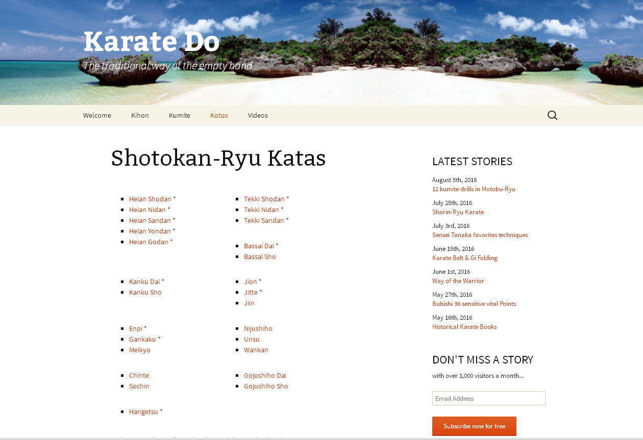 26 Shotokan Karate Katas