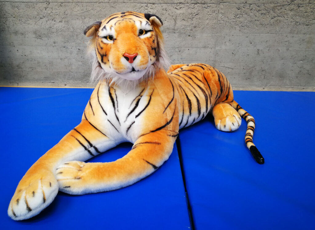 Der mutige Tiger (Mutiger) ist das Vorbild für die Kinder im Bonsai-Karate (4-5 Jahre)