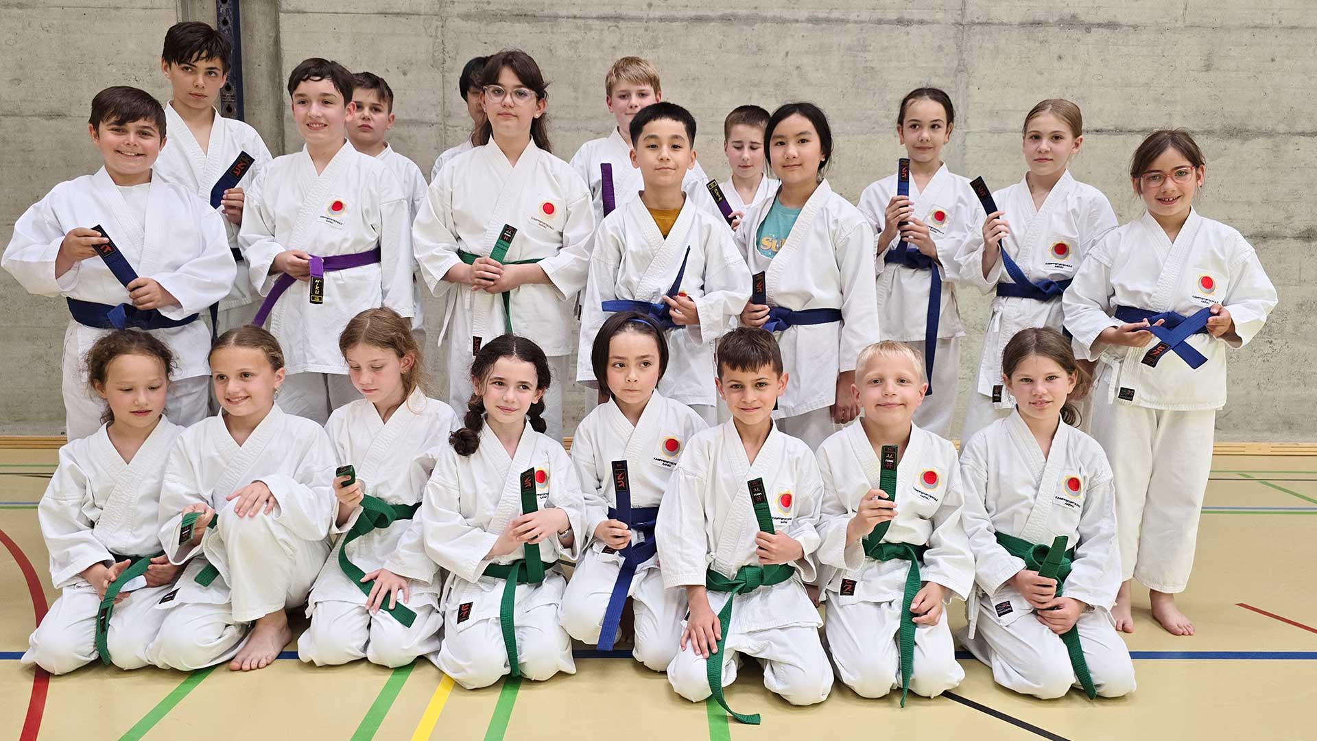 Karate Kinder Prüfung Kampfsportschule Aarau 17/19.6.2024 Gruppe 4
