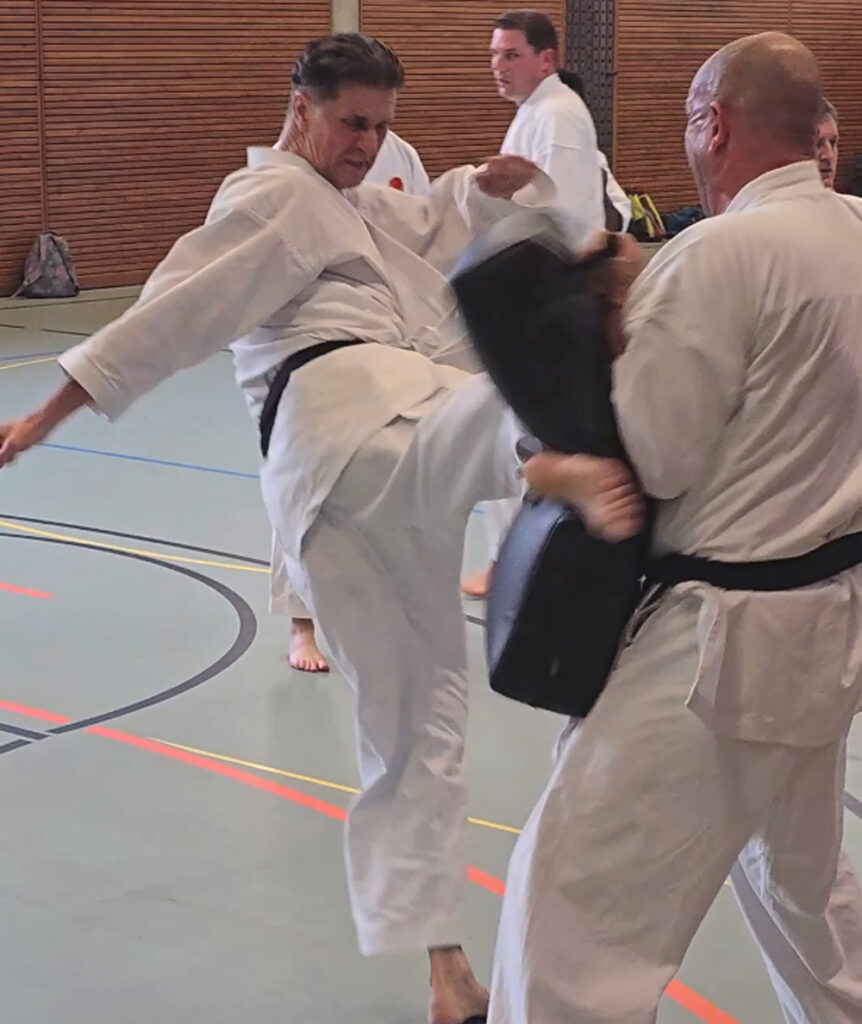 Karate-Instruktor Roman Biehler aus Buchs der Kampfsportschule Aarau. Er verfügt auch über Erfahrungen als Instruktor für Selbstverteidigung und Thaiboxen, früher als Trainer im Thai-Boxen tätig.
