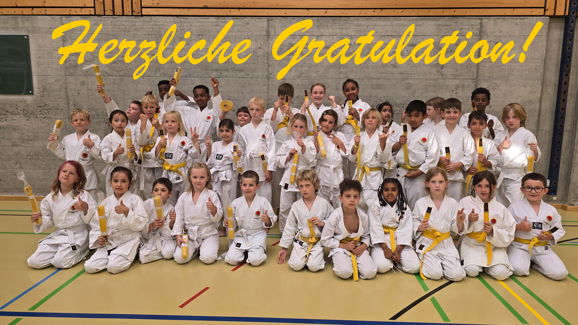 Karate Prüfungen für Kinder Kampfsportschule Aarau