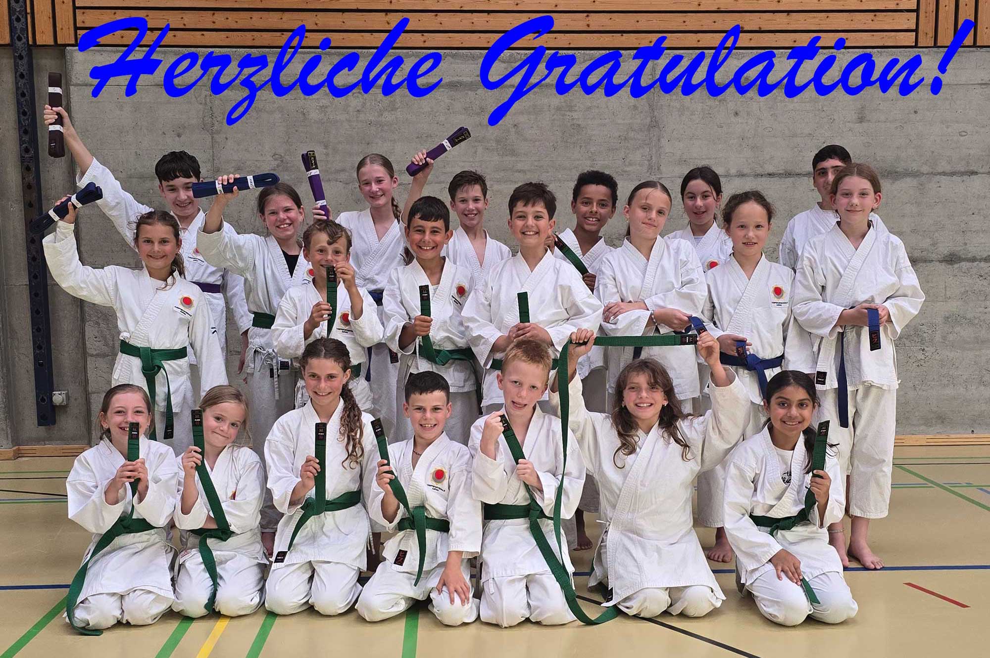 Karate Prüfungen für Kinder Kampfsportschule Aarau. Kampfsport für Kinder. Kampfsportschule Aarau - mehrfach ausgezeichnet mit dem Swiss Leading Karatedojo Award der SKF.