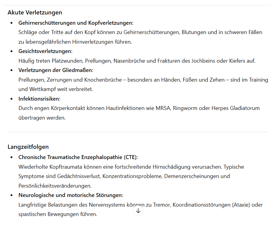 MMA Gesundheitliche Gefahren. Akute Verletzungen, Langzeitfolgen,  Bericht Kampfsportschule Aarau